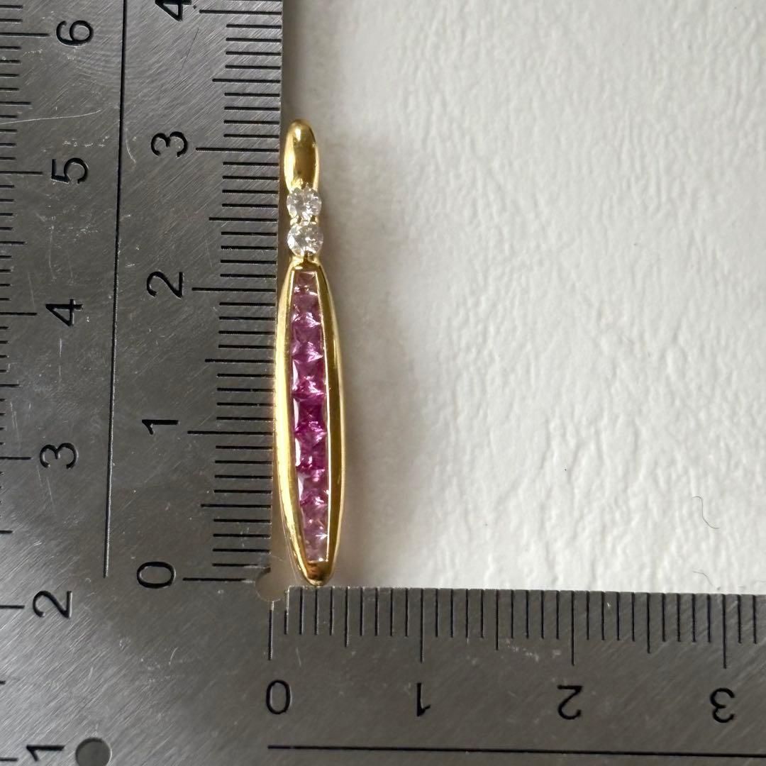 342【ジュネ】K18 サファイア ダイヤモンド ネックレストップ - メルカリ