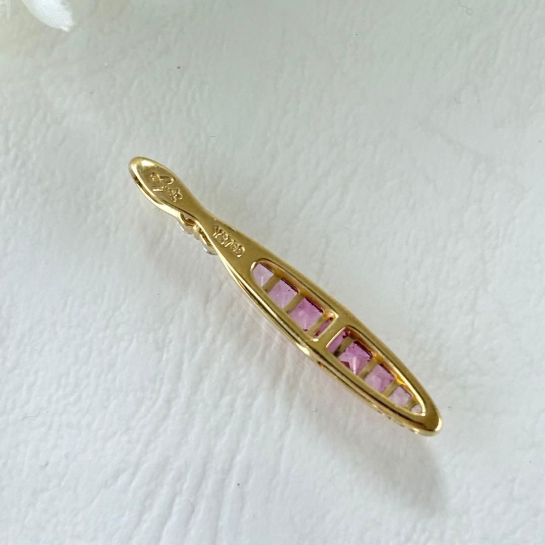 342【ジュネ】K18 サファイア　ダイヤモンド　ネックレストップ 342【ジュネ】K18 サファイア ダイヤモンド ネックレストップ - メルカリ