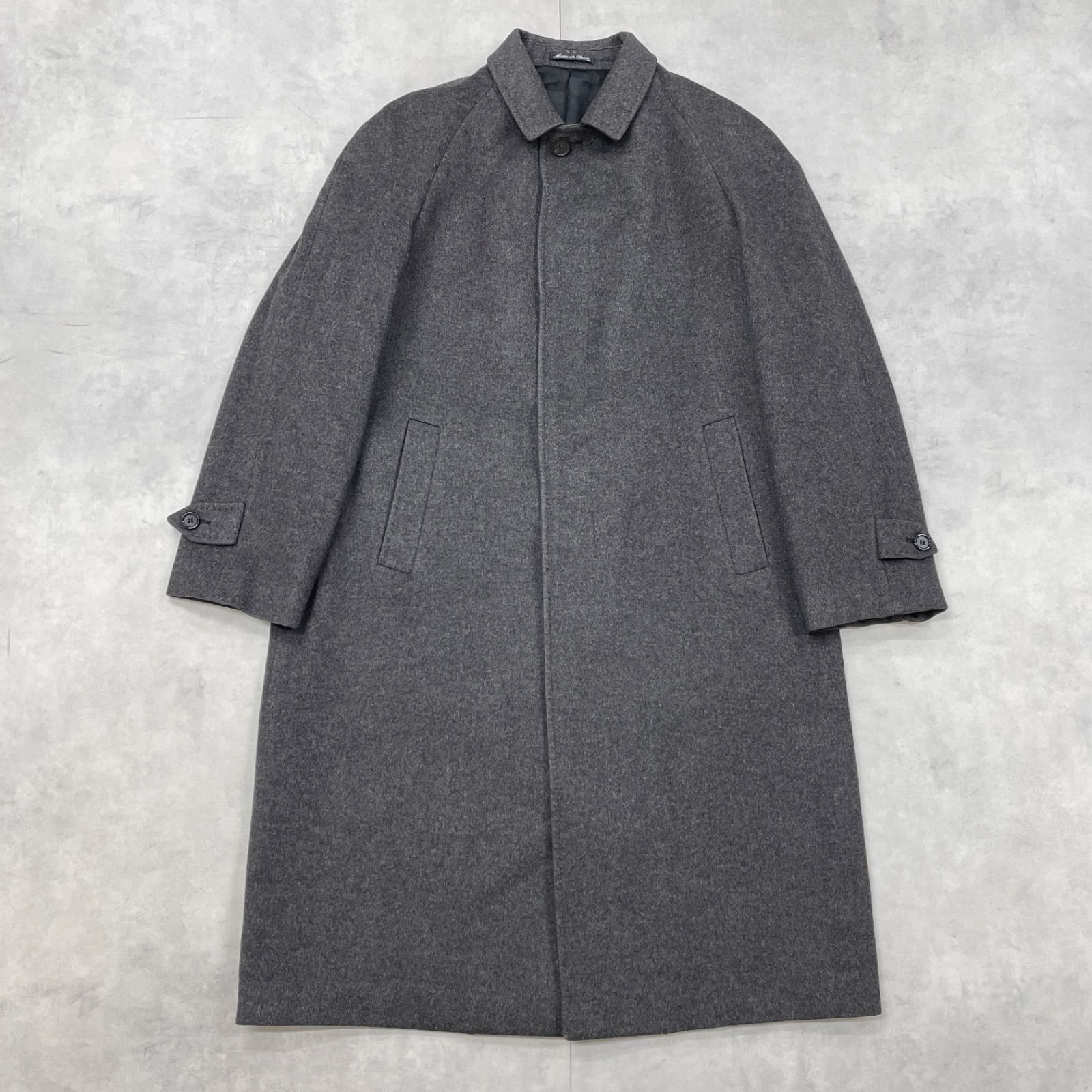 Ermenegildo Zegna エルメネジルドゼニア バルマカーンコート ステン ロング カシミヤ グレー イタリア製 メンズ 50