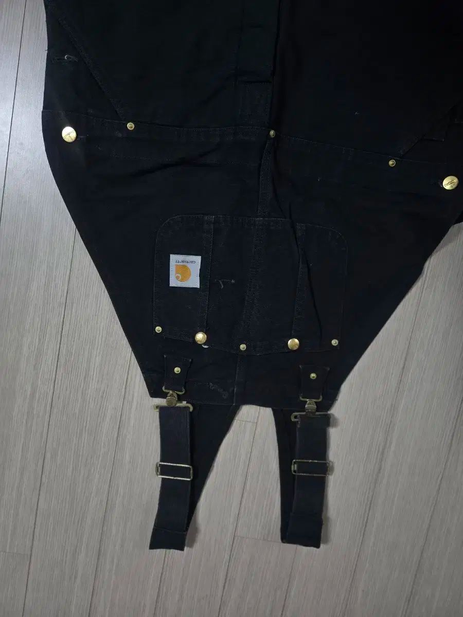 Carhartt カーハート ブラック オーバーオール サスペンダー 36 38