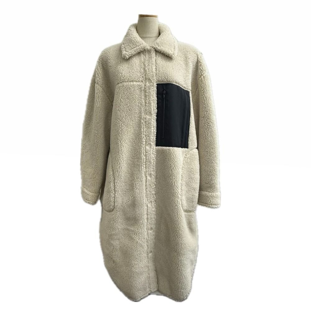 LE CIEL BLEU ルシェルブルー ロングコート バイ 23A69507 ポリエステル ホワイト