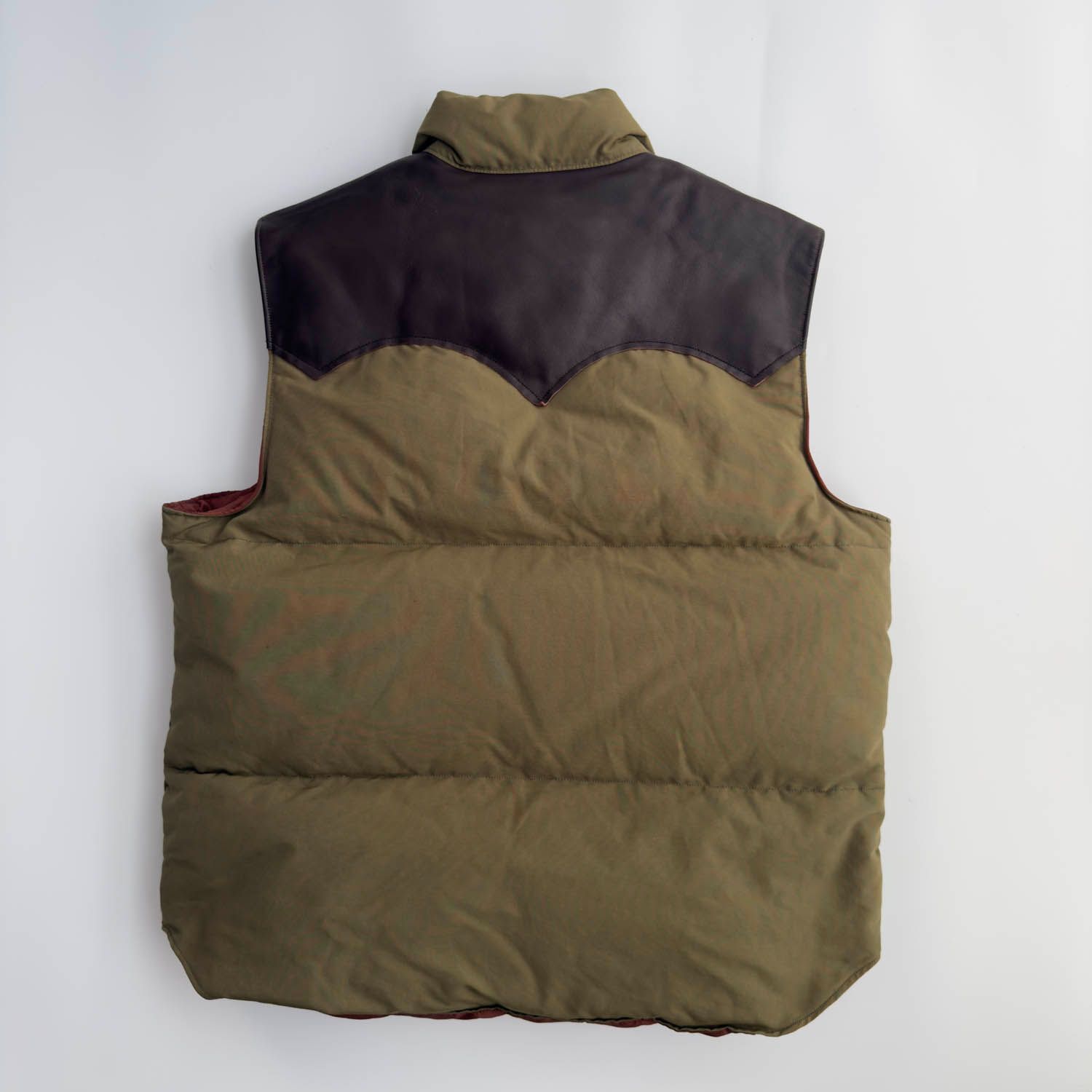 SUGAR CANE シュガーケーン レザーヨーク ダウンベスト 東洋エンタープライズ サイズM 古着