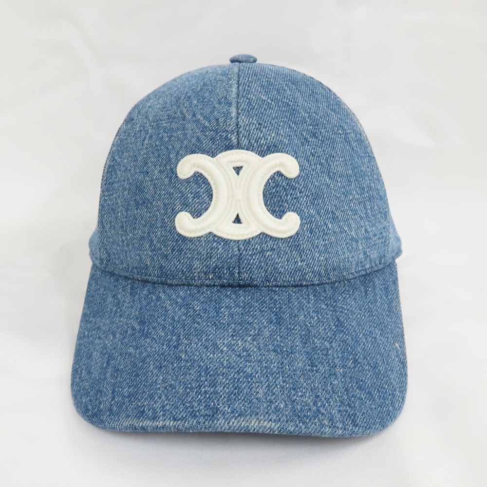Ts595801 セリーヌ キャップ デニム トリオンフ ベースボールキャップ 2AUT6930F07DU S レディース CELINE