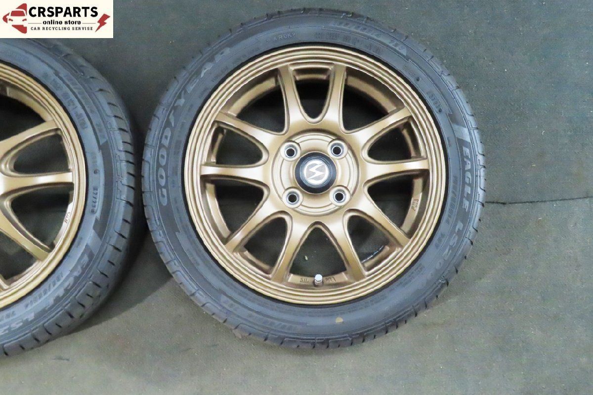  S HOLD 14 4 5 J 45 ホイール 4本セット オンロード グッドイヤー EAGLE LS 2000 HYBRID 2 タイヤ付 No T 264 14インチ タイヤ ホイールセット