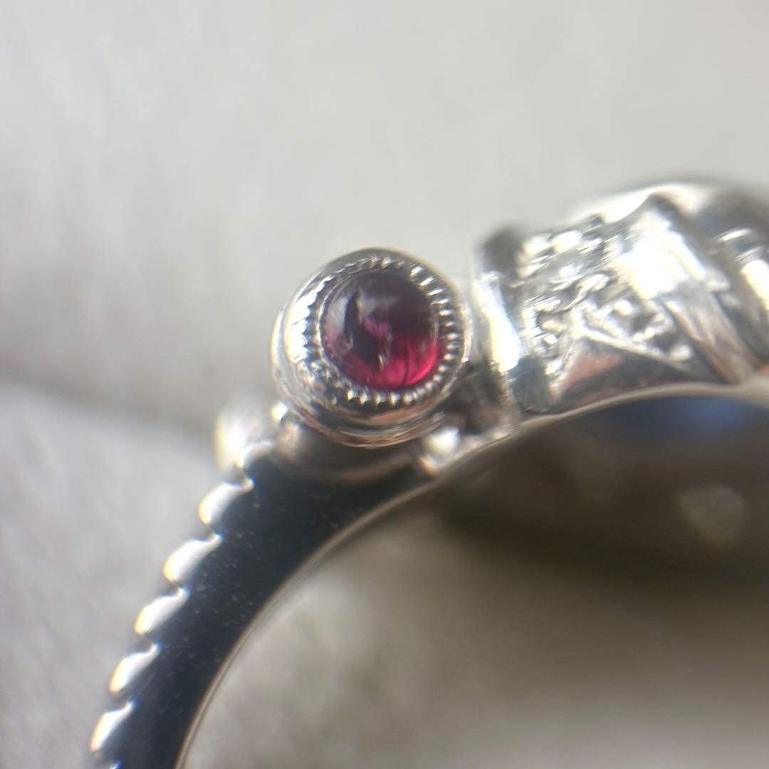 443【アンブローズ】Pt900 サファイア ダイヤモンド ルビー リング 443