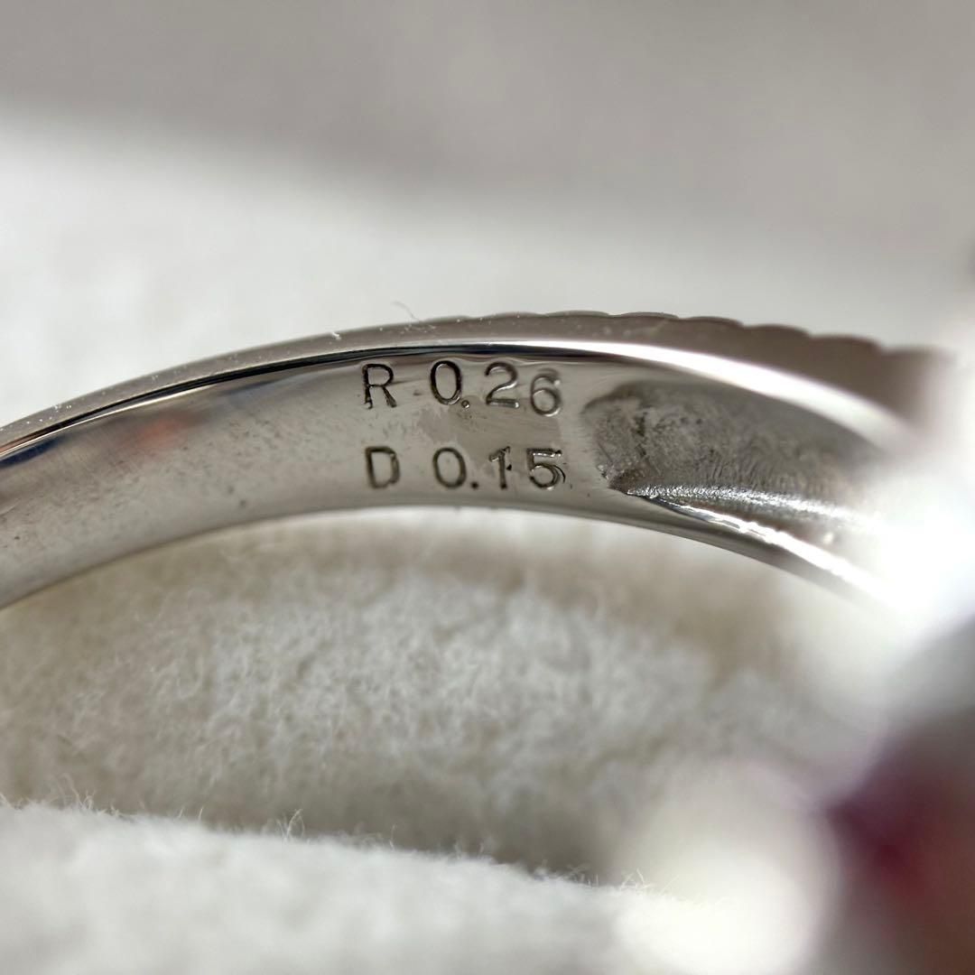 443【アンブローズ】Pt900 サファイア ダイヤモンド ルビー リング