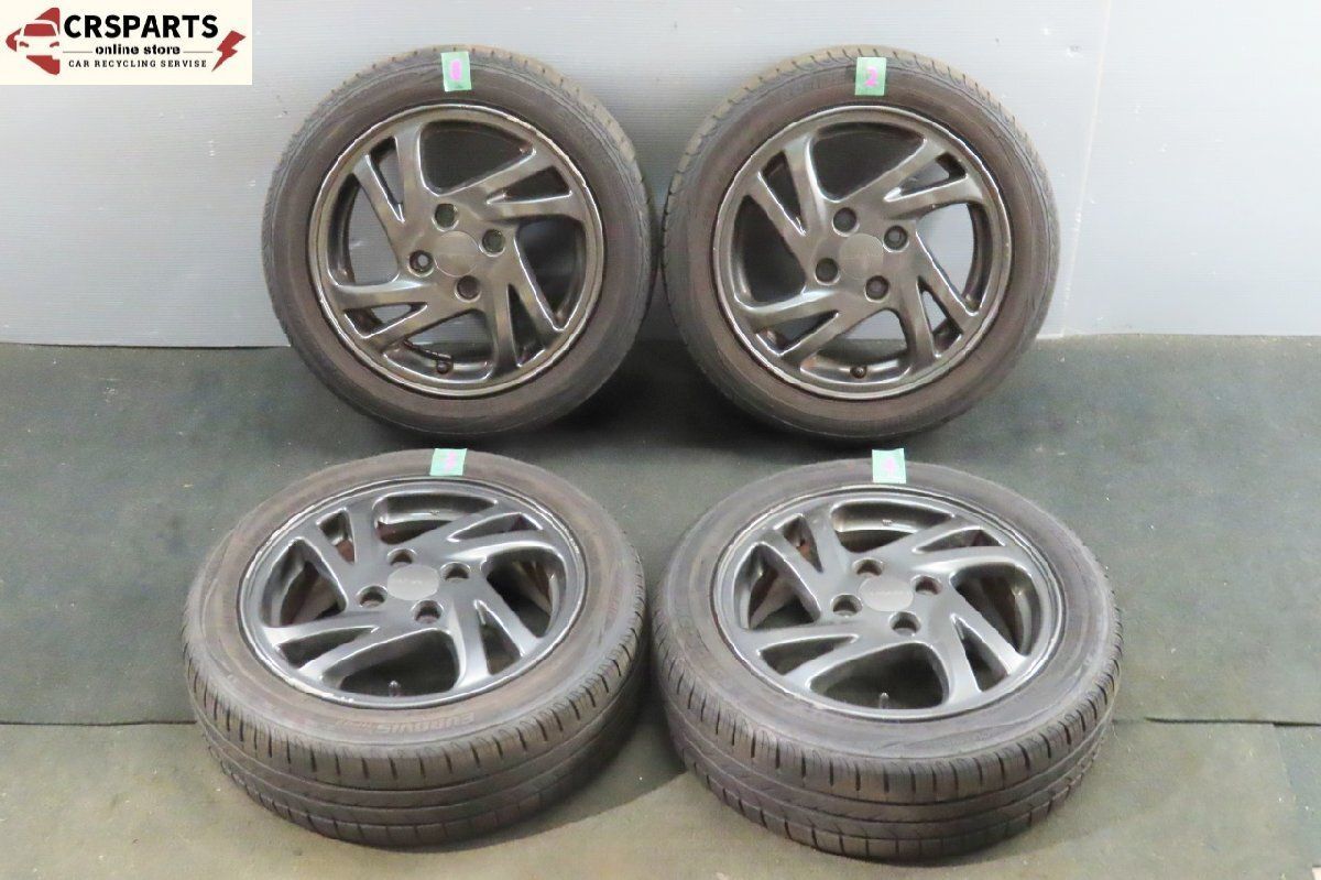 スバル プレオ 14 5 0 J 45 ホイール 4本セット オンロード EUROVIS HP 02 タイヤ付 No T 265