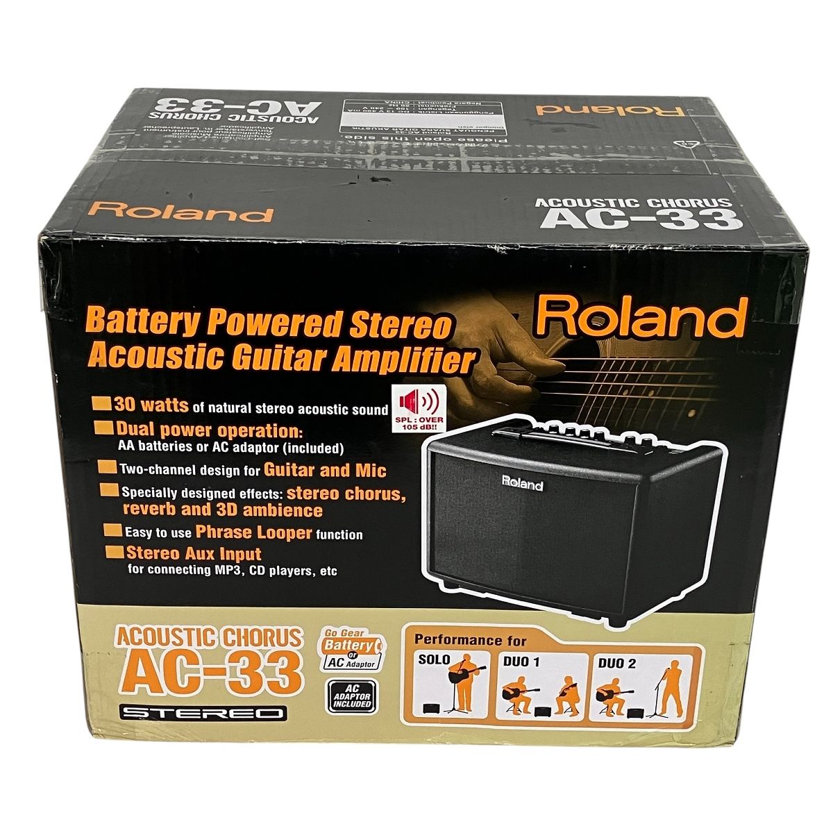 Roland AC-33 M アコースティックギター用 ステレオアンプ 音響機材 良好 Y10557469