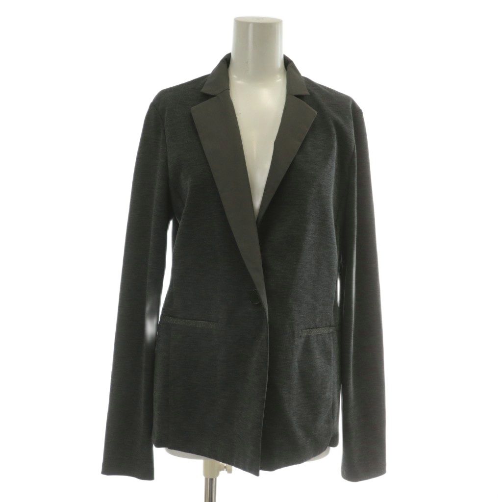 モラビト 近年モデル セットアップ 上下 テーラードジャケット シングル 1 B ノーベント ワイドパンツ ジップフライ 38 M グレー XZ GY 19