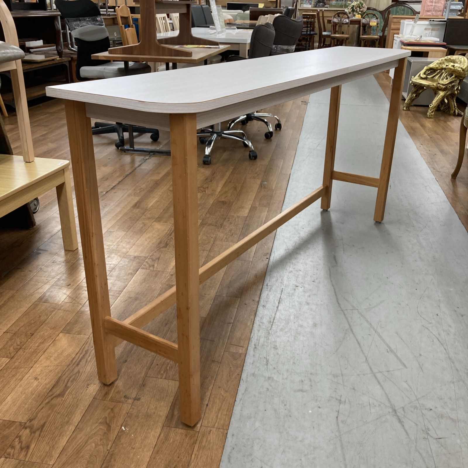 S785 木製コンソールテーブル サイドテーブル カウンターテーブル 幅170cm MARWIL-DEMENAGEMENTS_CH