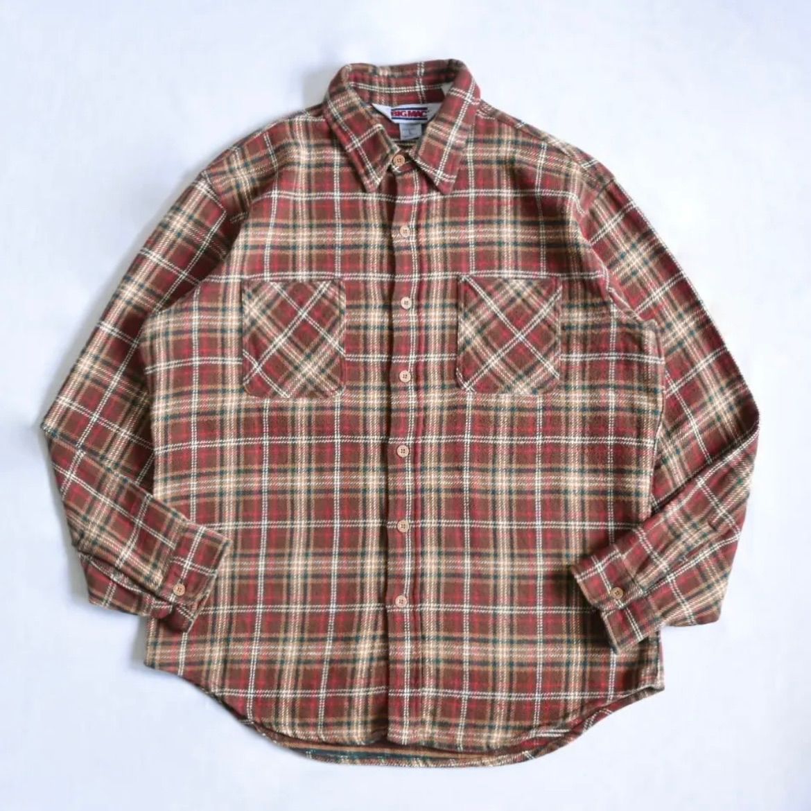 1980s BIG MAC flannel shirt made in usa ビックマック ネルシャツ アメリカ製