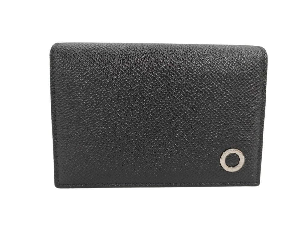 BVLGARI ブルガリ カードケース ブルガリブルガリ 280297 ブラック レザー ユニセックス 超