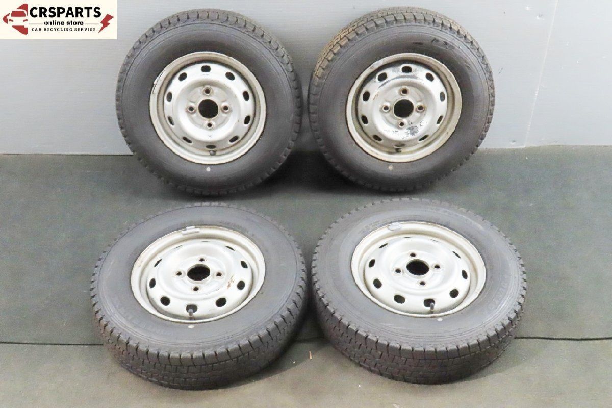 製 ダンロップ ウィンターマックス SV 01 145 80 R 12 78 NLT スタッドレス 4本セット 鉄 ホイール付 No T 268