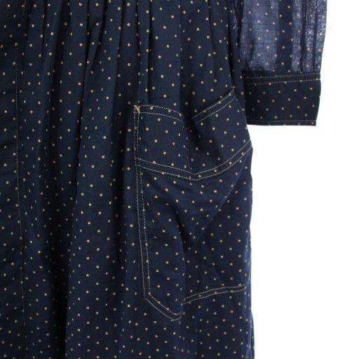 ダブルアールエル RRL ラルフローレン シャツワンピース ドット柄