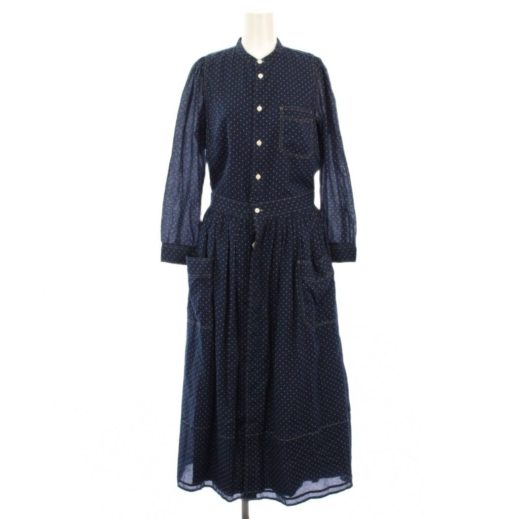 ダブルアールエル RRL ラルフローレン シャツワンピース ドット柄