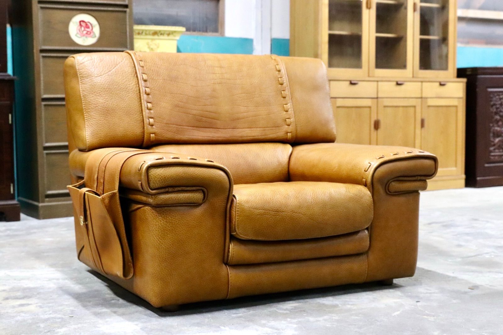 GMIK576C formenti フォルメンティ イタリア製 最 ラグジュアリー シングルソファ 厚手本革 ブラウン ユーロカーサ取扱 約70万