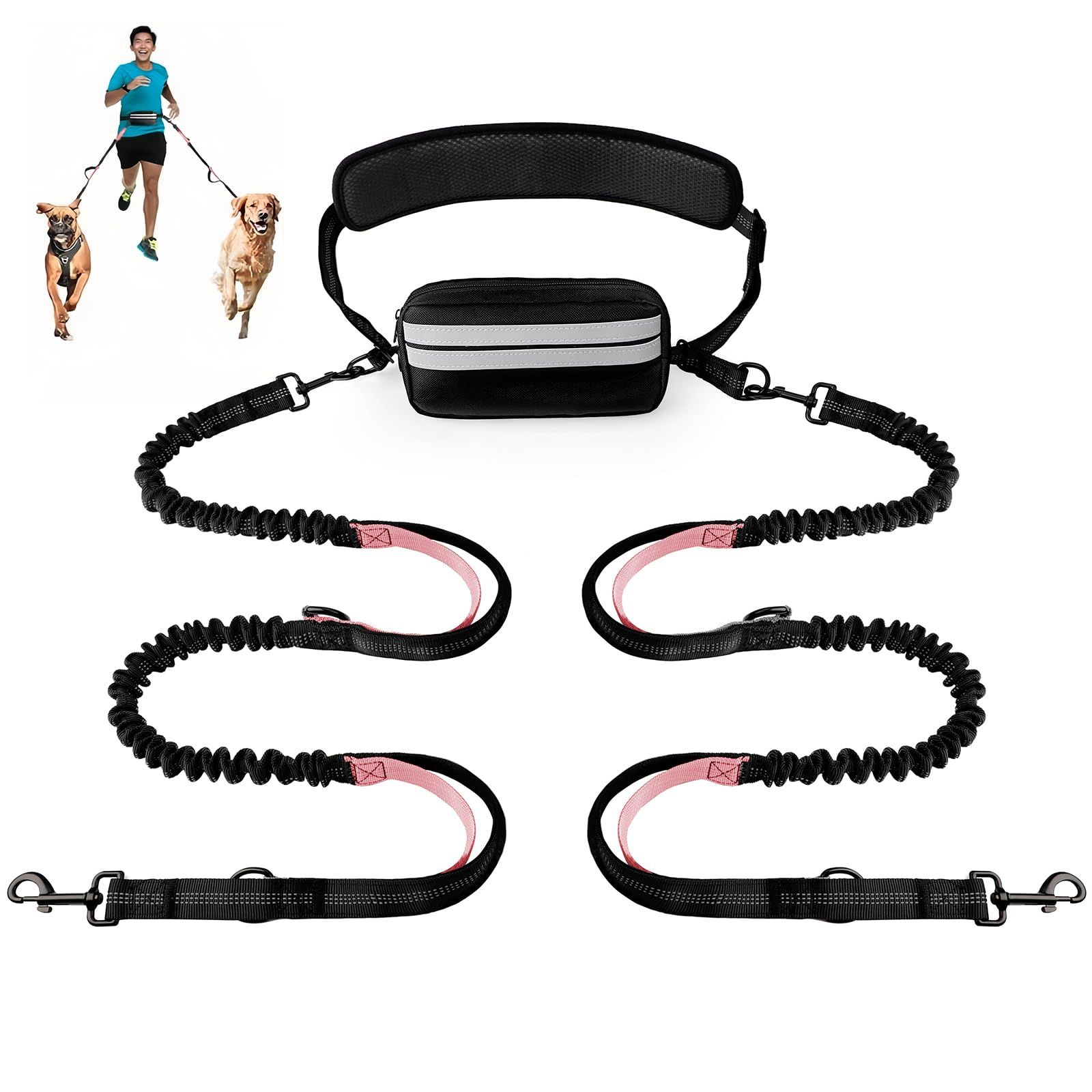 新品 Enbluy 犬 リード 肩掛ハンズフリー リーシュ 141-195cm伸縮