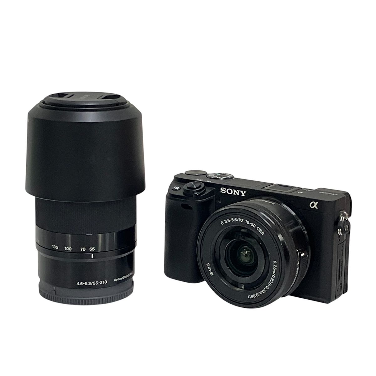 SONY α6400 ILCE-6400Y 16-50mm F3.5-5.6 55-210 F4.5-6.3 ダブルズームキット ミラーレス一眼 カメラ APS-C 良好 T10556206