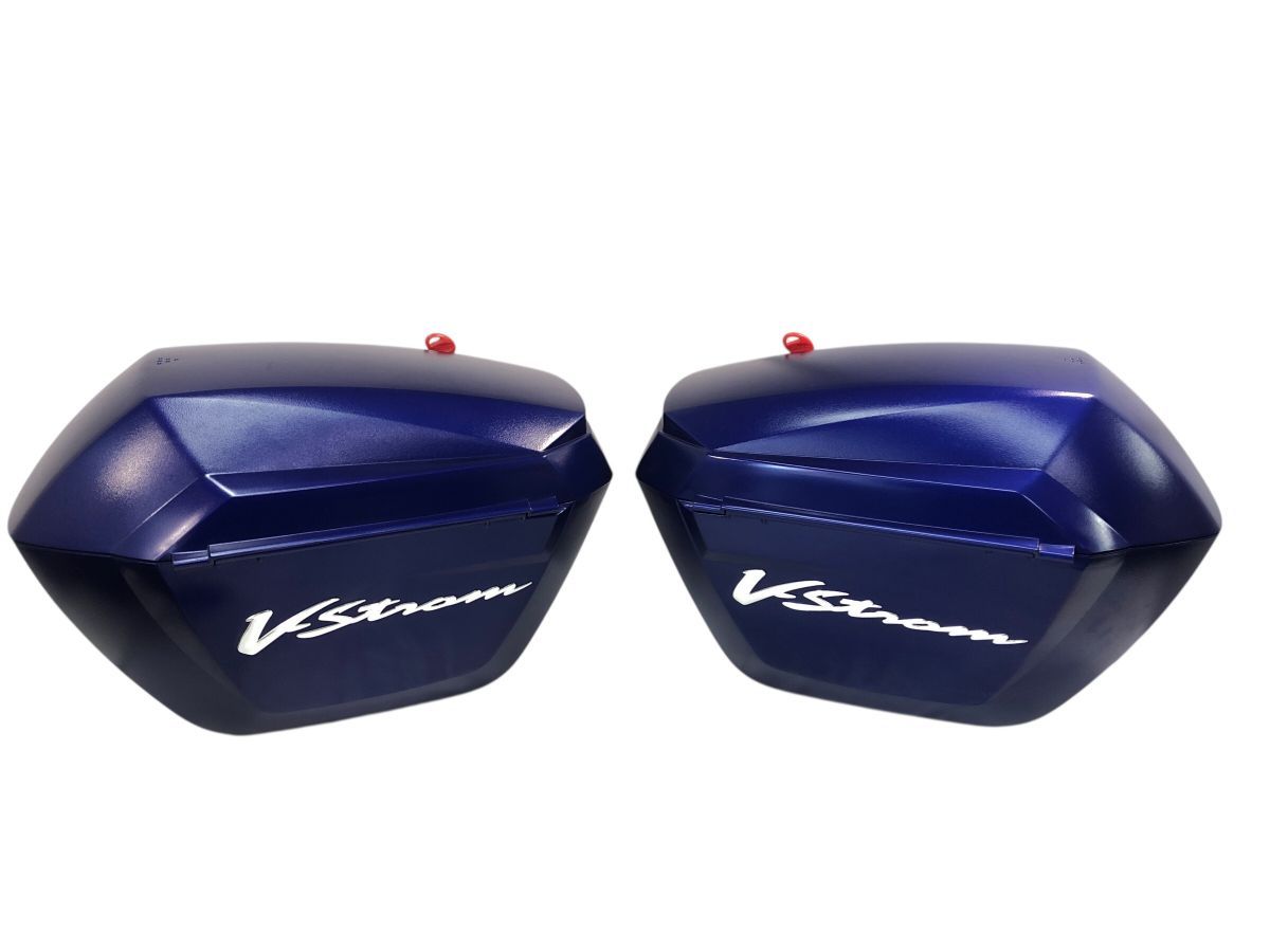 SHAD SH23 サイドケース 左右セット 青にスプレーペイント 鍵2本 AOMI-M7611