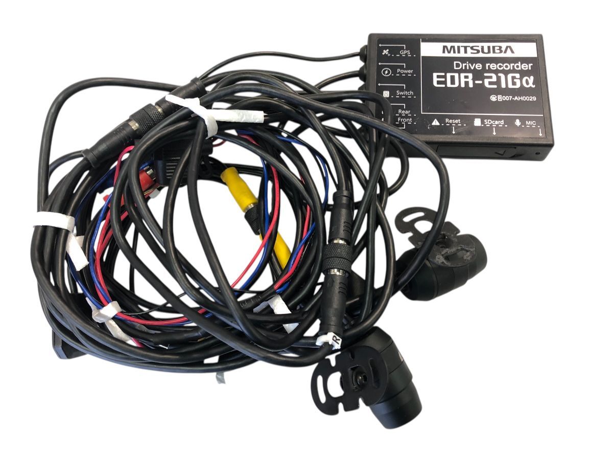 バイク用 ドライブレコーダー ミツバ EDR-21Gα 32G SD付 程度良好 AOMI-M7612