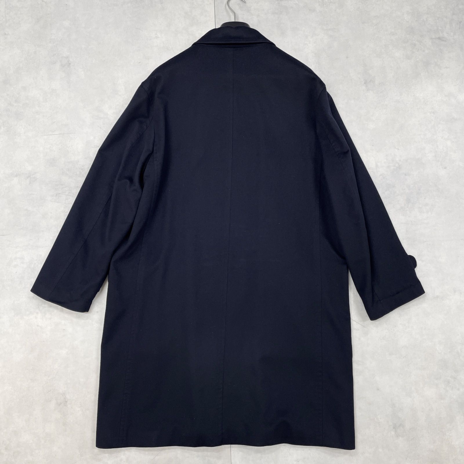 GIORGIO ARMANI ジョルジオアルマーニ Loro Piana ロロピアーナ生地 カシミヤ ダッフルコート ロング ネイビー イタリア製 メンズ 52