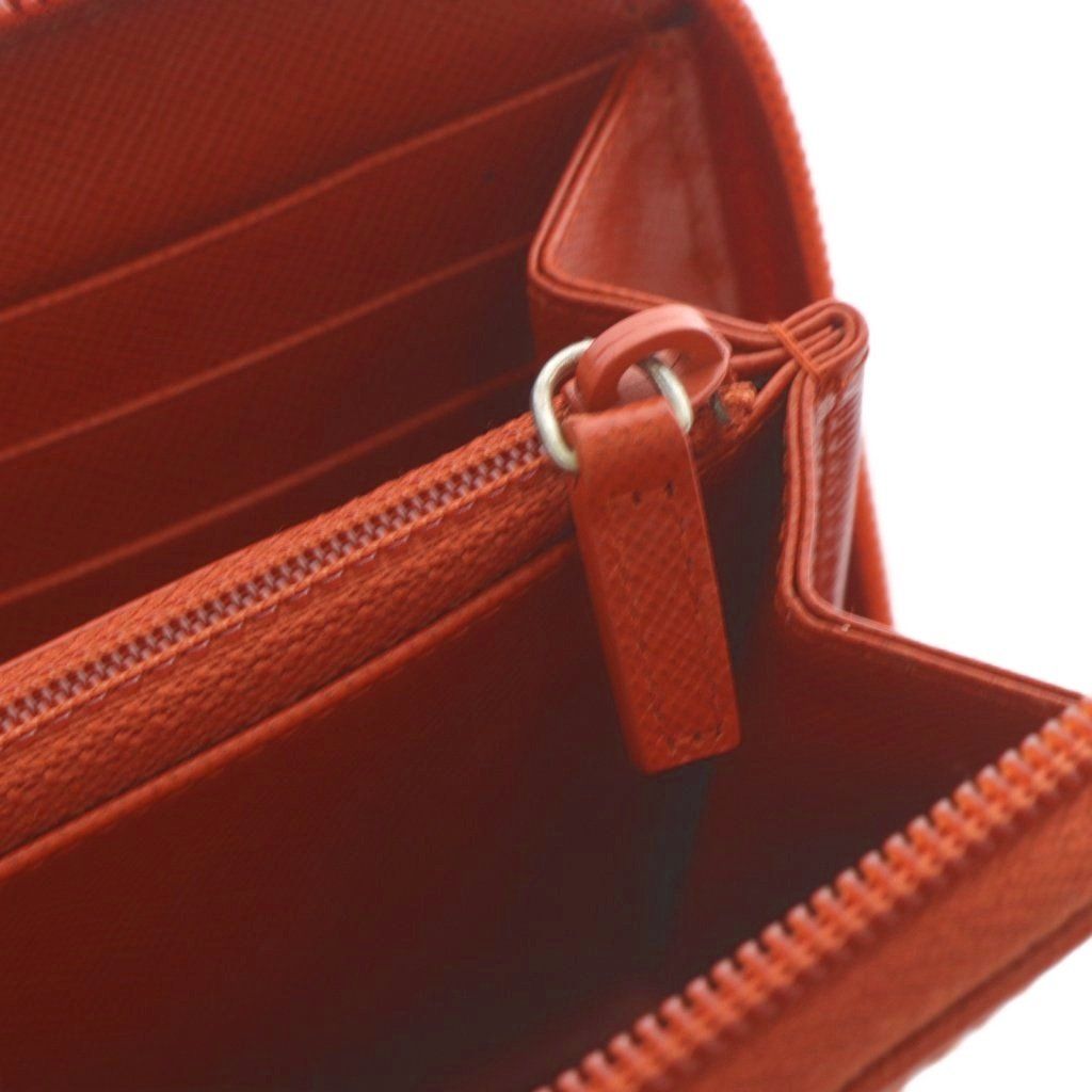 プラダ PRADA 長財布 ラウンドファスナー 三角プレートロゴ 
