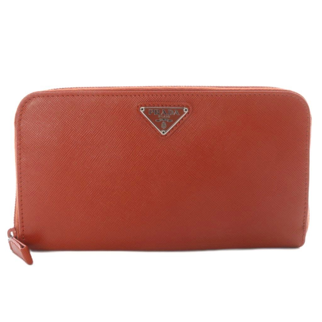 プラダ PRADA 長財布 ラウンドファスナー 三角プレートロゴ