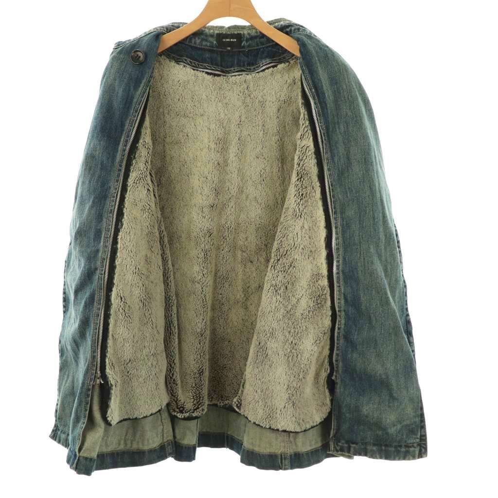 ルシェルブルー LE CIEL BLEU フェイクファー付き デニムコート 38