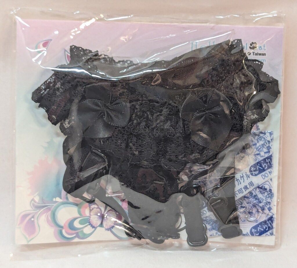 Coolcat DDサイズ ドール衣装 セクシーレースアンダーウェア ガーターベルトセット ブラック系