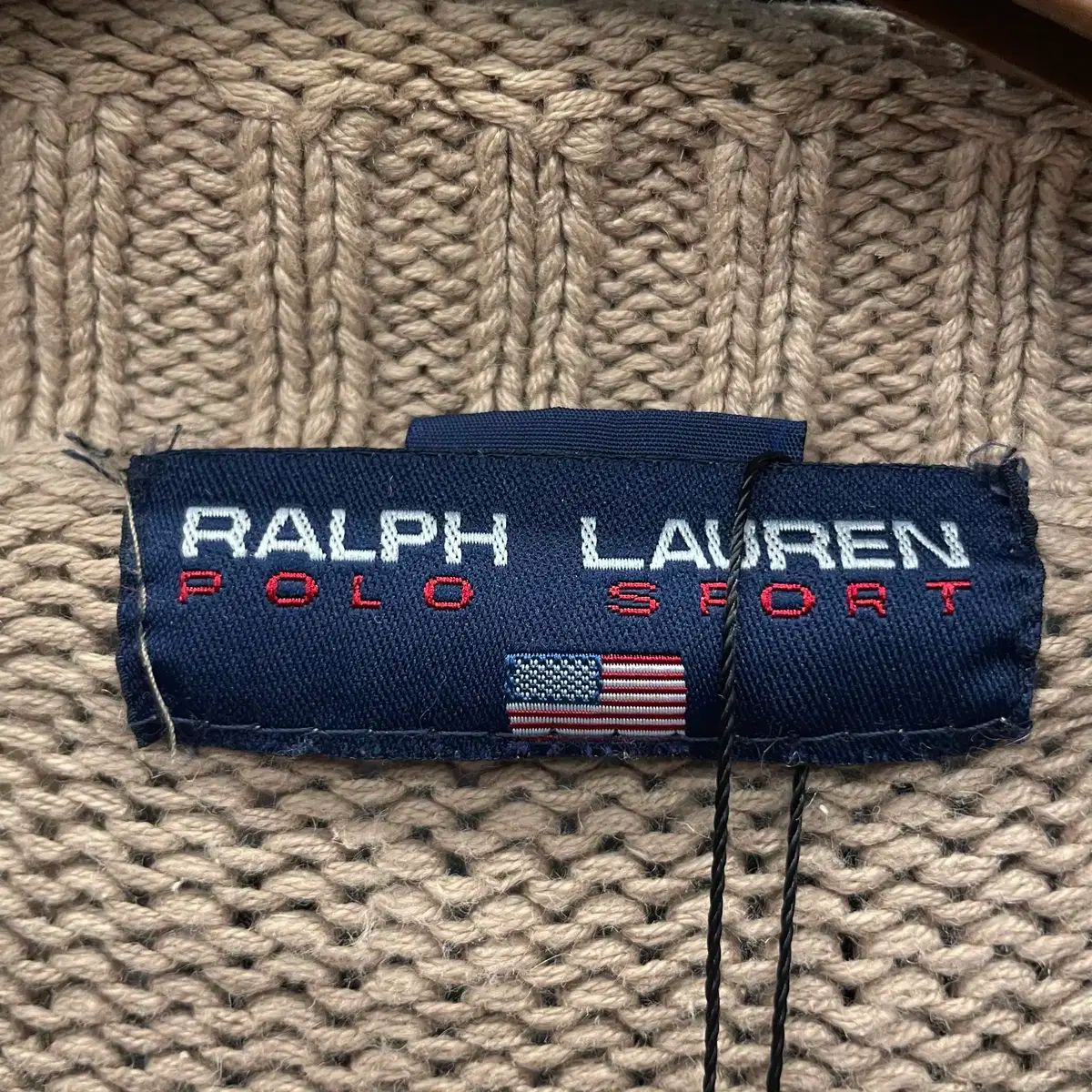 POLO RALPH LAUREN ポロラルフローレン スポーツ 星条旗 パータン コットン ラウンドネック ニット セーター