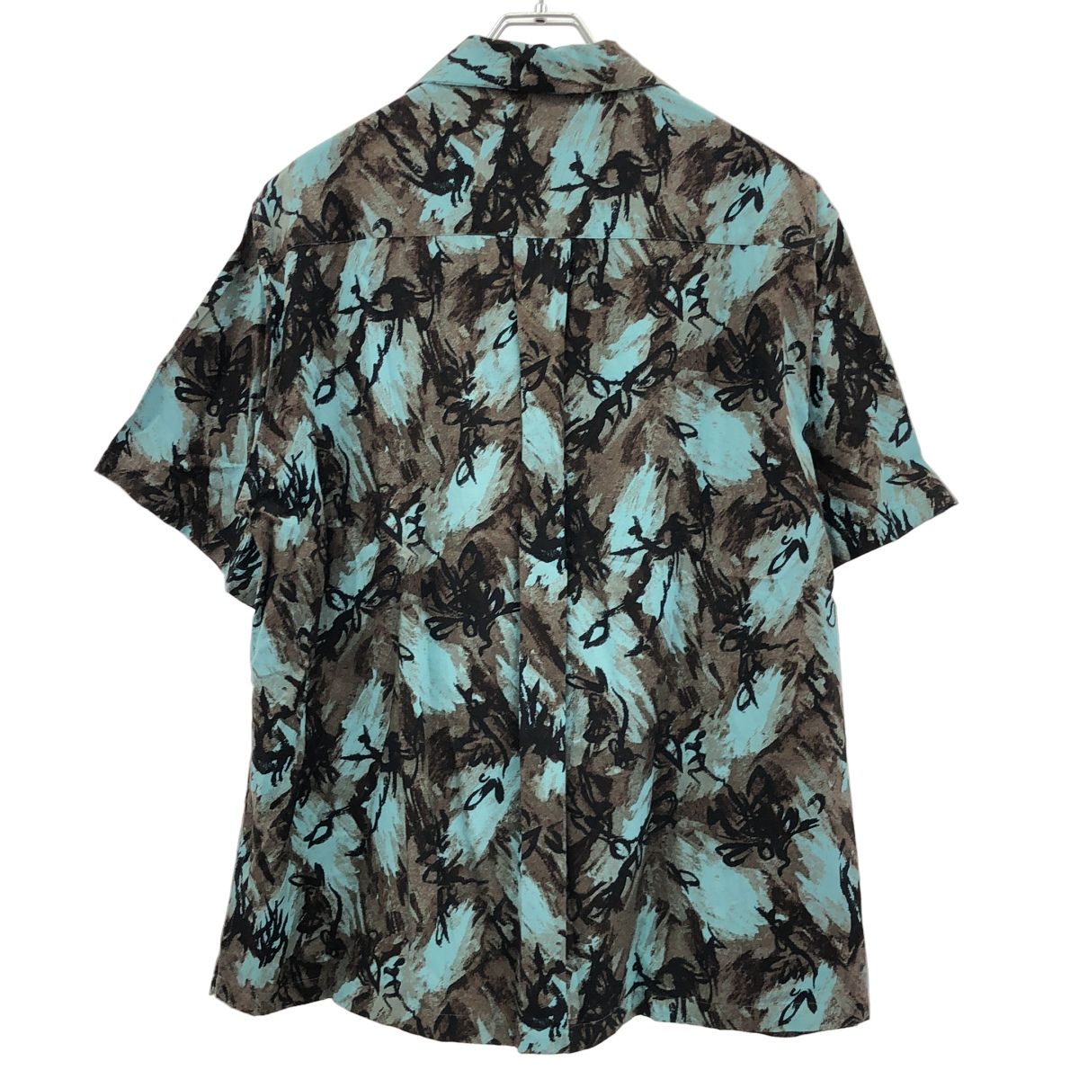 Ernie Palo アーニー パロ 22SS BIOTOP別注 総柄ショートスリーブシャツ EP03BI0SH01 ブルー系 48