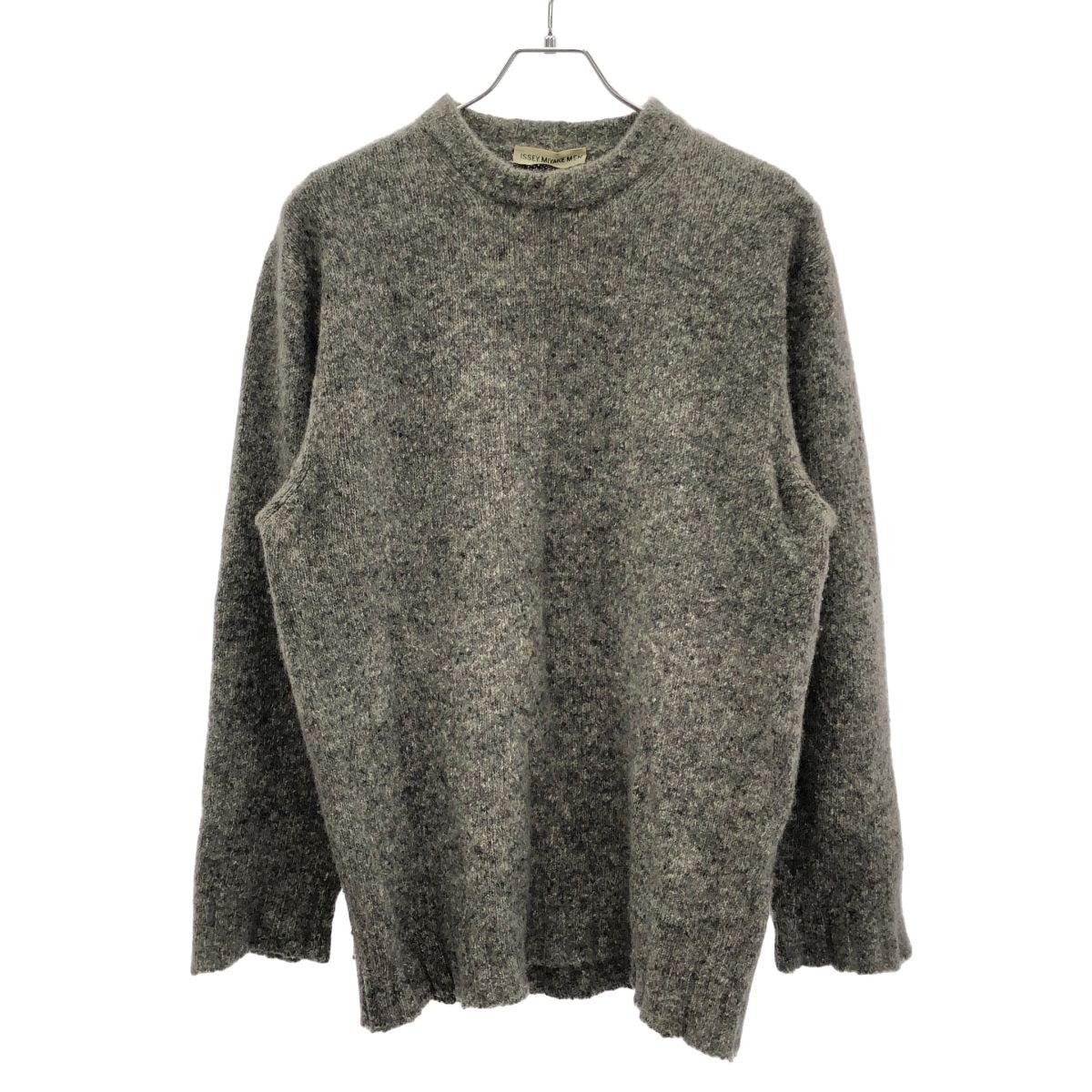 ISSEY MIYAKE MEN イッセイミヤケ メン クルーネックニットセーター グレー 2