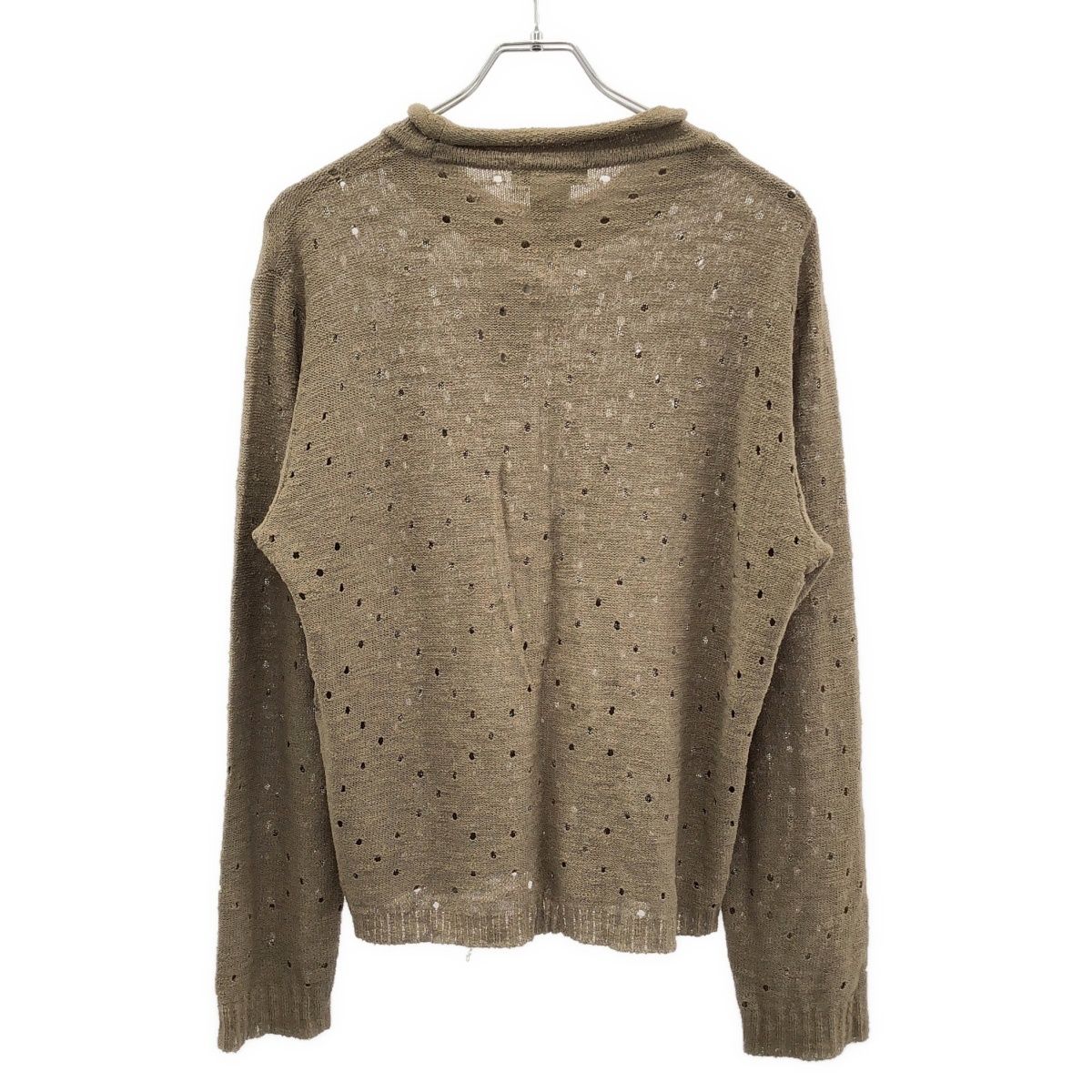 ISSEY MIYAKE MEN イッセイミヤケ メン パンチングレーヨンニットセーター ME97KN043 ブラウン S