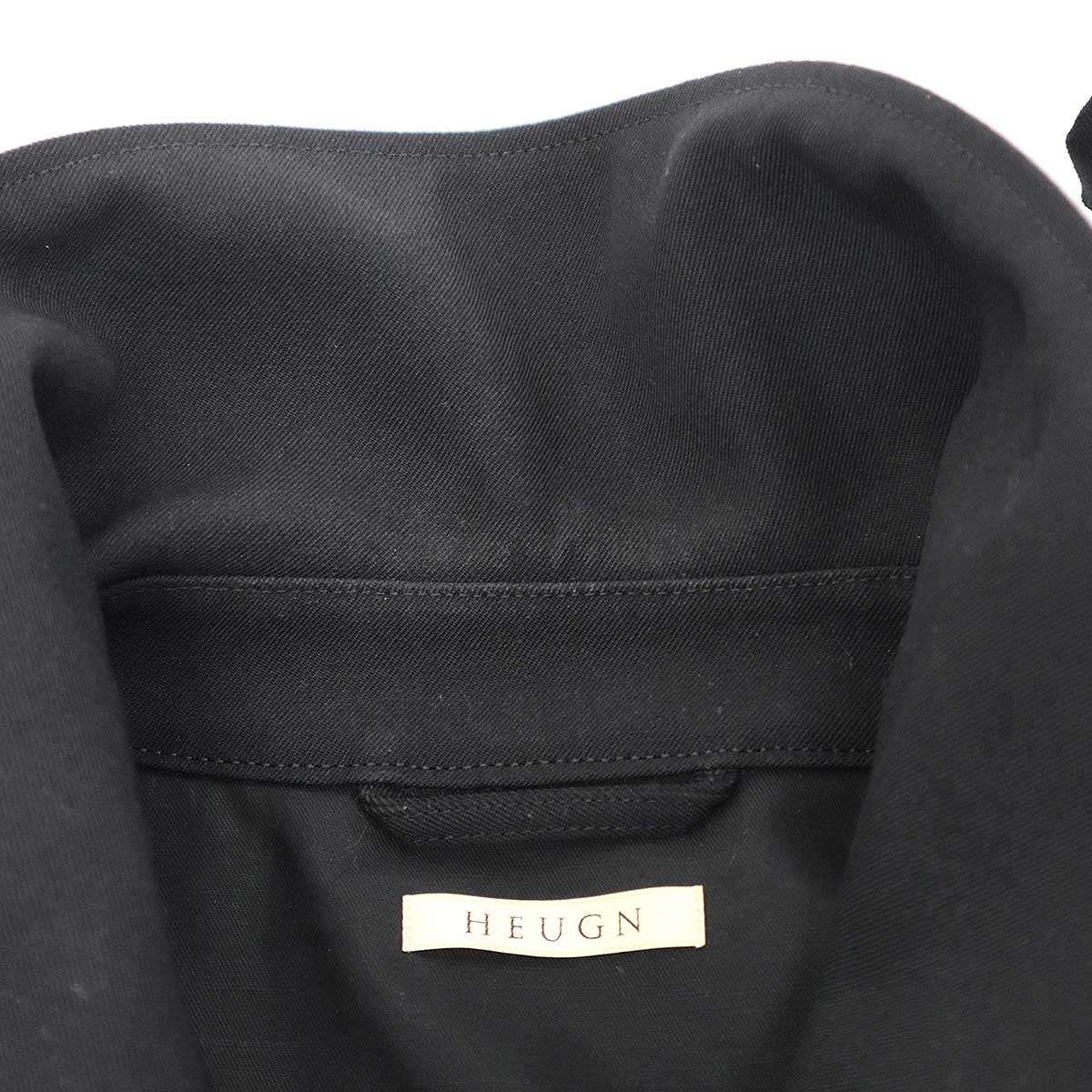 HEUGN ユーゲン albert coat 019 ウールギャバジンステンカラーコート