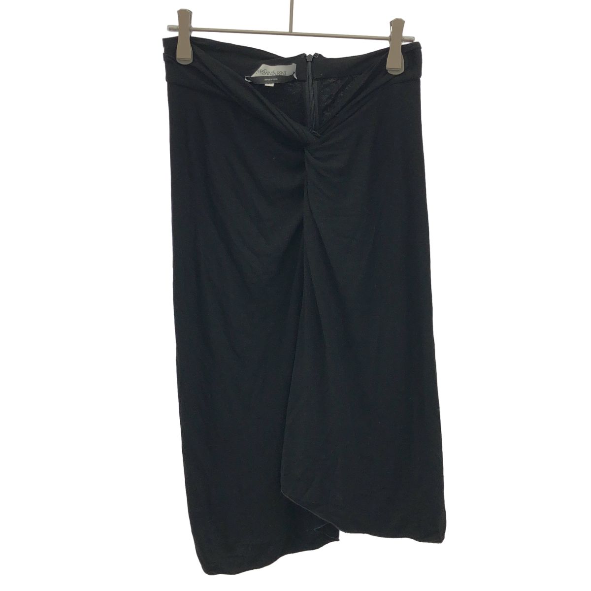 YVES SAINT LAURENT イヴサンローラン レーヨンジャージースカート 234140 ブラック 38