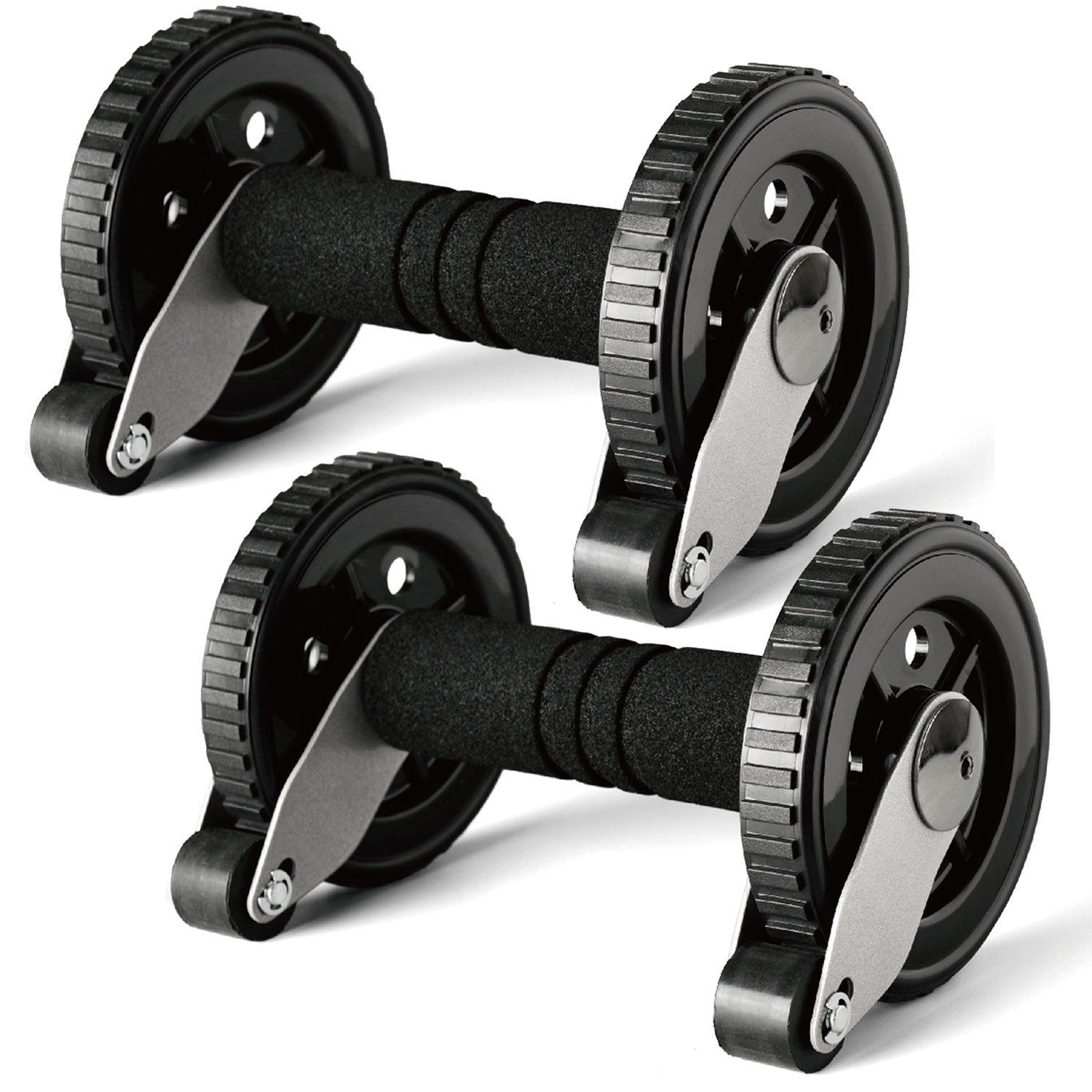 La-VIE ラヴィ Wモンスターマンローラー 両手用2個セット 胸筋ローラー ストッパー付き 3B-4006 メーカー純正品