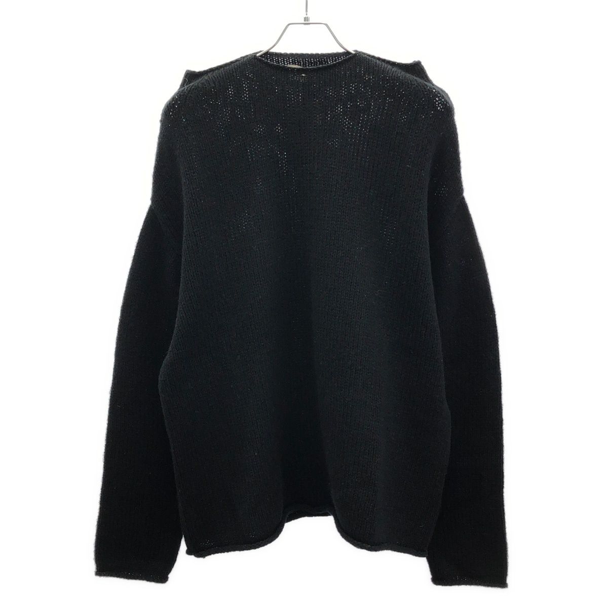 DRIES VAN NOTEN ドリスヴァンノッテン ライカ期 オーバーサイズネックデザインニットセーター ブラック