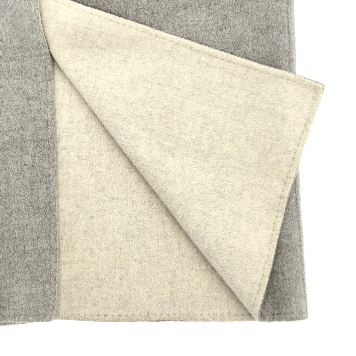 MUSE de deuxieme classe ミューズ ドゥ ドゥーズィエム クラス HAMILTON ウールリバー リバーシブルコート 15-020-500-4040 グレー×アイボリー GULLKHAN_COM