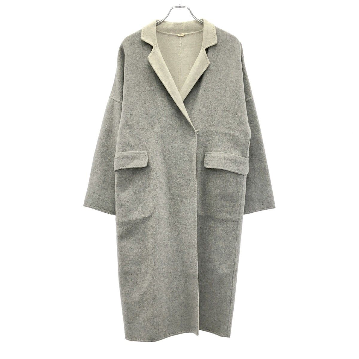 MUSE de deuxieme classe ミューズ ドゥ ドゥーズィエム クラス HAMILTON ウールリバー リバーシブルコート 15-020-500-4040 グレー×アイボリー