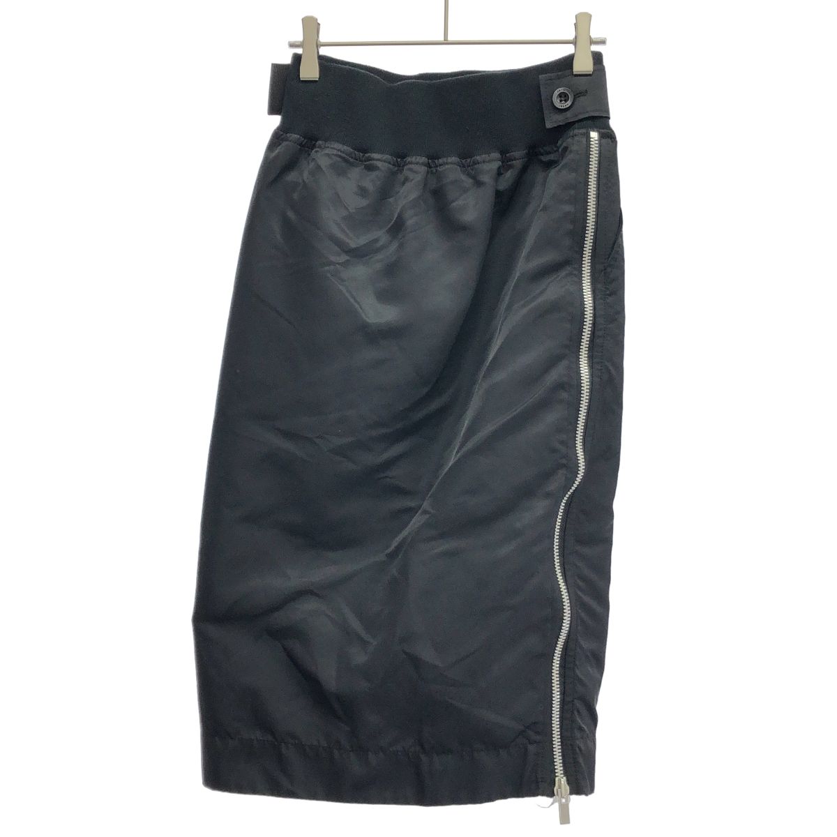 sacai サカイ 18AW サイドジップペプラムスカート 18-03605 ブラック 0