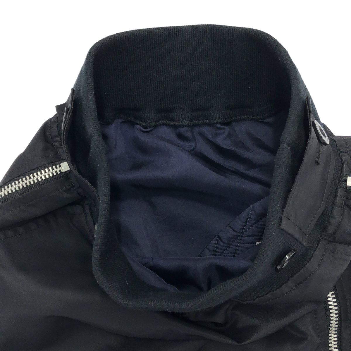 sacai サカイ 18AW サイドジップペプラムスカート 18-03605 ブラック 0 GULLKHAN_COM