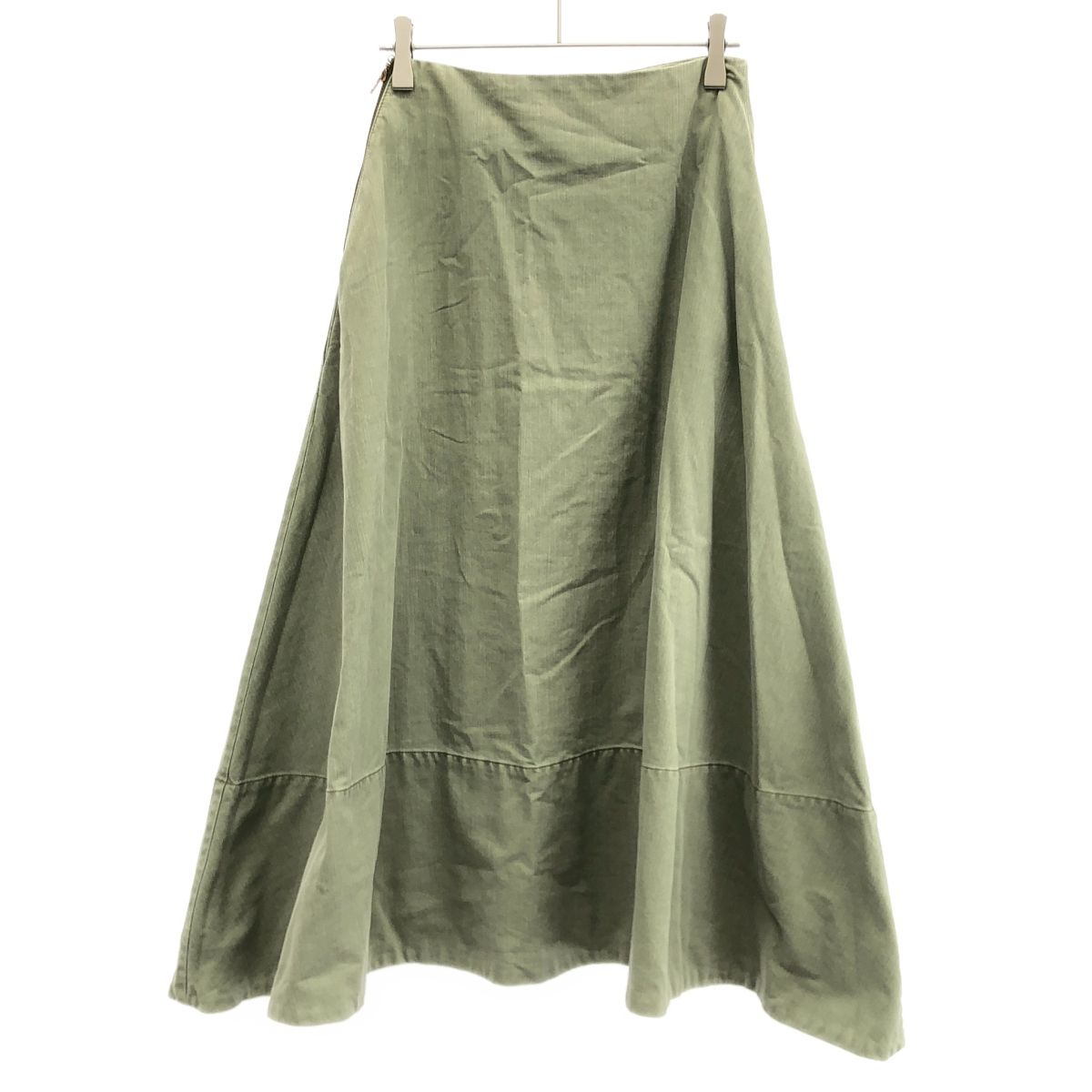 MADISON BLUE マディソンブルー MI-MOLLET FLARE BACK SATIN SK ミモレバックサテンスカート MB999-6720 カーキ系 00