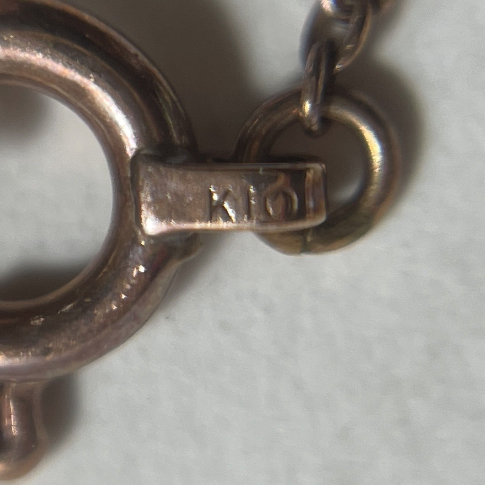 ☆ K10PG刻印 10金 ピンクゴールド デザインチェーンブレスレット