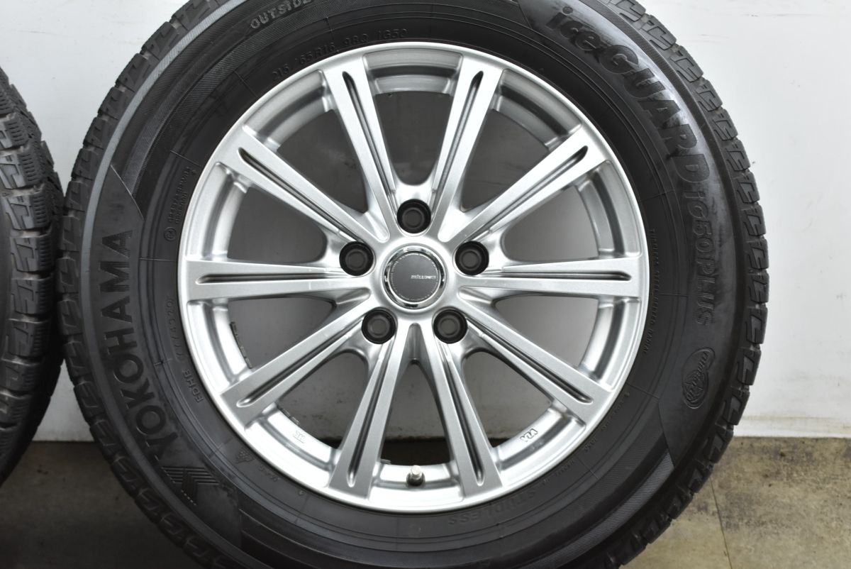  ミルアス 16 in 6 5 J 38 PCD 114 3 アイスガードiG 50 PLUS 215 65 R アルファード カローラクロス T 30 エクストレイル CX MX 16インチ スタッドレス