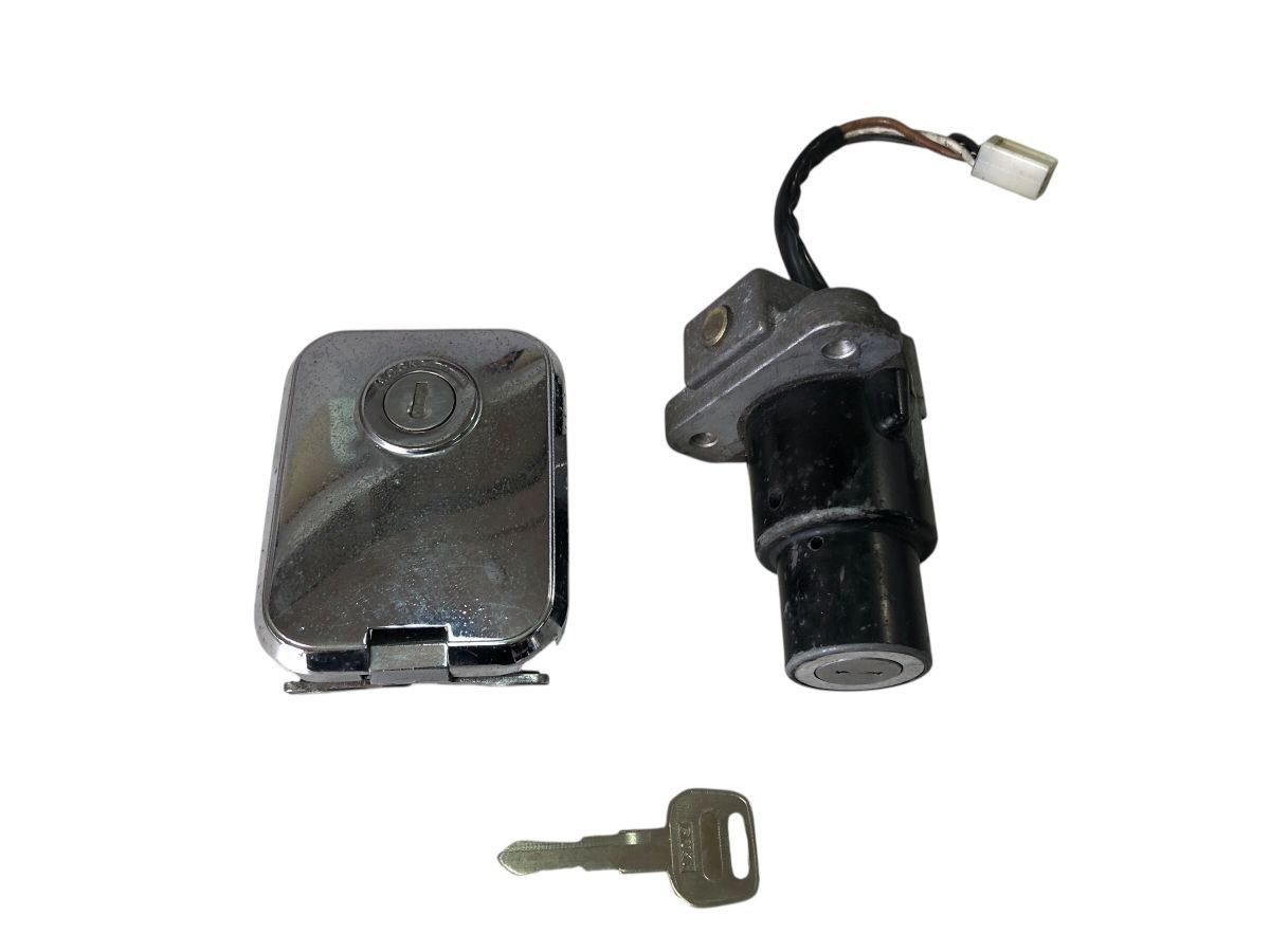 kawasaki KH125 KH125M キーセット イグニッションキー タンクキャップ 共通キー1本 レストア ＯＨにも 2773-M7012