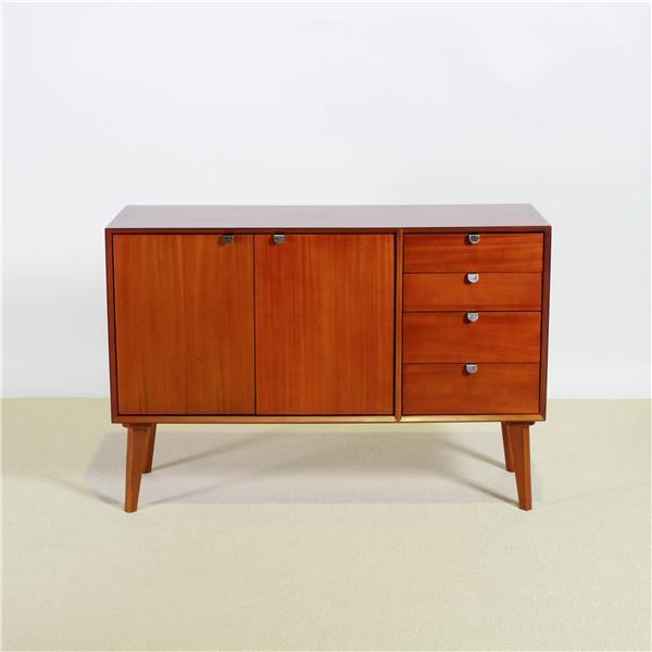 北欧ヴィンテージ調 リビングボード サイドボード 木製 引き出し付き