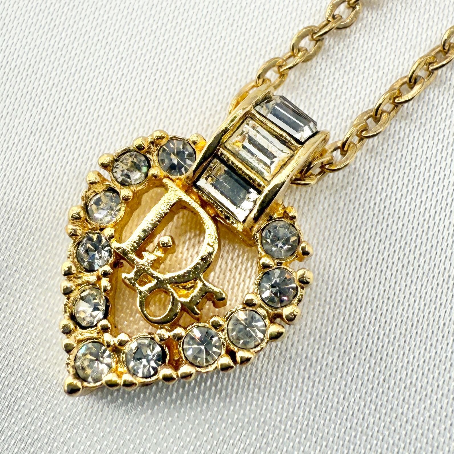 クリスチャンディオール ネックレス ヴィンテージ Diorロゴ トロッター