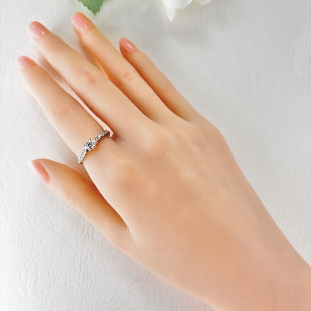 380【ラザールダイヤモンド】Pt950 ダイヤ　0.34ct 0.10ct 380【ラザールダイヤモンド】Pt950 ダイヤ 0.34ct 0.10ct - メルカリ