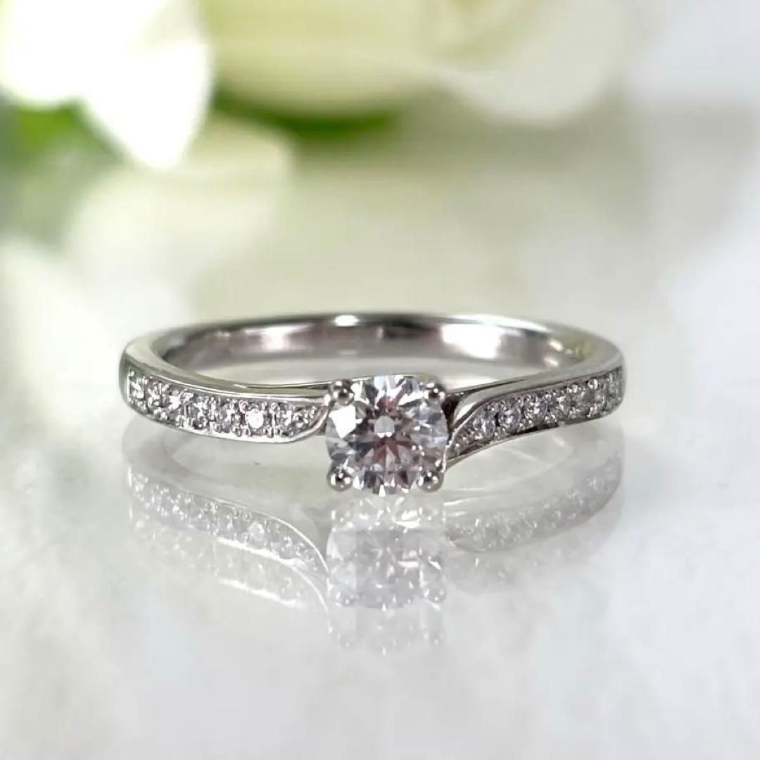 380【ラザールダイヤモンド】Pt950 ダイヤ　0.34ct 0.10ct 380【ラザールダイヤモンド】Pt950 ダイヤ 0.34ct 0.10ct - メルカリ