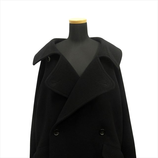 Y's ワイズ ヨウジヤマモト 厚手 トレンチコート ロングコート ブラック GABARDINE TRENCH COAT(XS Black): Y's for men｜THE SHOP YOHJI